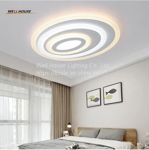 Modern LED Chandelier Lights Lamp 24w-108w Dinning Room/bedroom Acrylic+Metal Dimmable Pandent Hanging Chandelier photo-4
