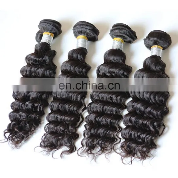 Super 4"*4" Filipino Raw Indian Deep Wave Deep Curl Remy Human Hair Weave With Middle Part Lace Closure photo-3