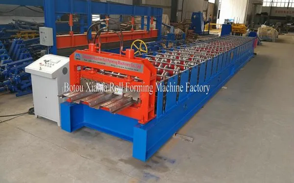 Roof Panel Galvanized Aluminum Floor Deck Roll Forming Machinery photo-2