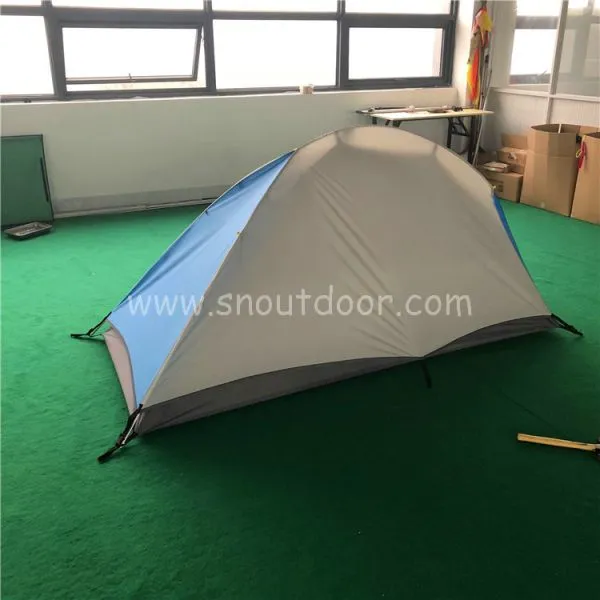 1 Person Backpacking Camping Tent Survivallist Double Layer Free Standing Tents photo-5