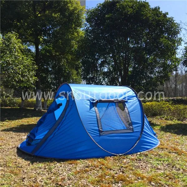 Polyester Fabric Waterproof Pop Up Tent Pop Up Family Tent photo-3