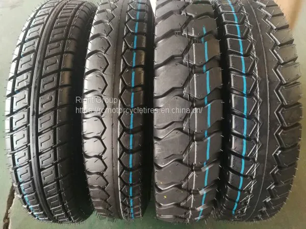 China Motorcycle Tire Factory Newest Tread Pattern Heavy Duty Tractor Tyres 5.00-12 Tricycle Tires With 53% Rubber Content