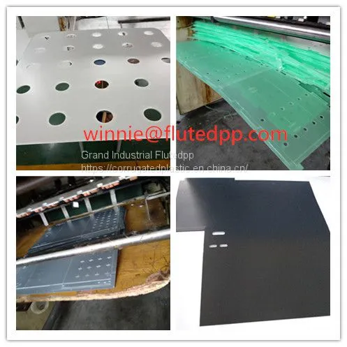 Die-cutting Corrugated Plastic Sheet