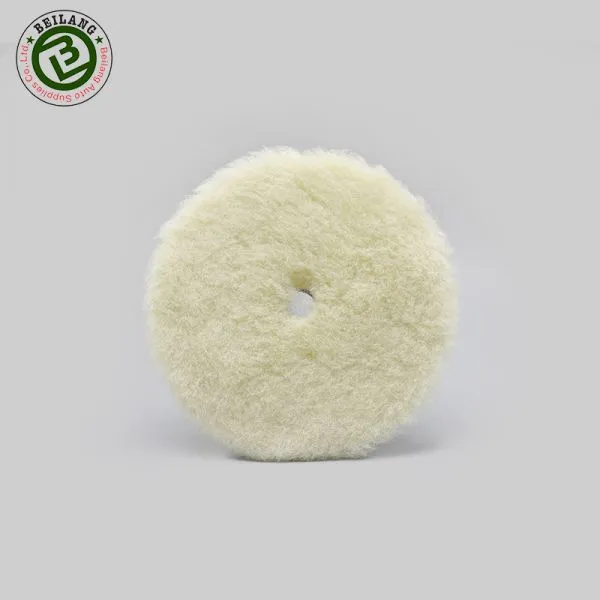 100% Lambs Car Polishing Pad / Wool Buffing Pad for Car Polishing photo-3
