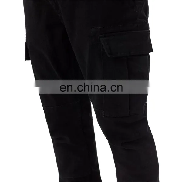 DiZNEW CUSTOM FASHION BLACK STRETCH DENIM PANT CARGO JEANS MEN photo-3
