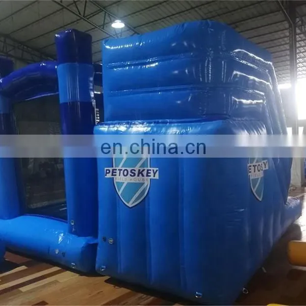 2020 Airtight Blue Compound Design Inflatable Bounce House for Kids Indoor or Outdoor Fields photo-3