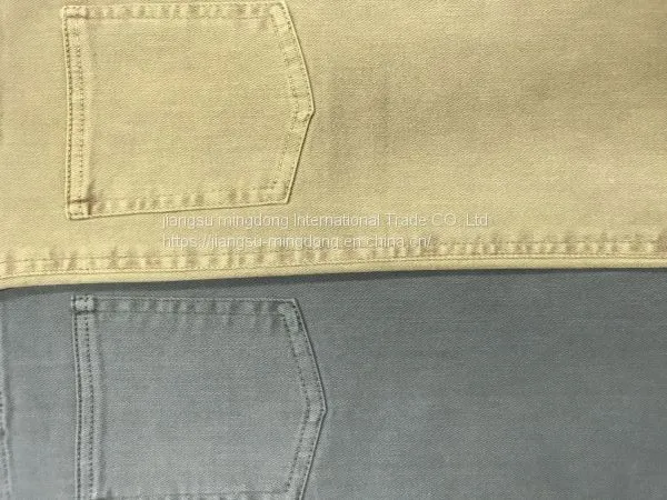 90%Cotton 8%Polyester 2%Spandex Slub Twill Fabric photo-3