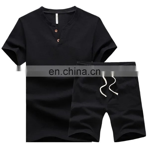 Organic t Shirt Mens Compression Shirt Set Pant Shirt New Style photo-3