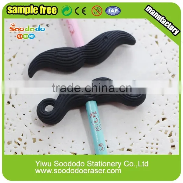 Cheap Hot Stationery Pencil With Eraser Mustache Shape photo-2