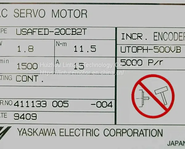 USAFED-20CB2T With Incr Encoder Yaskawa Servo Motor USAFED Series photo-3