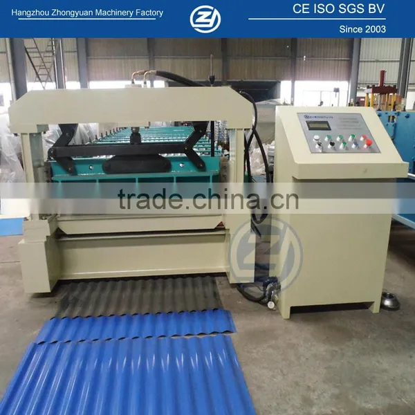 Automatic Metal Corrugating Roof Sheet Roll Forming Machine photo-3