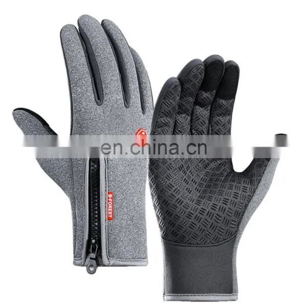 Outdoor Winter Thermal Sports Bicycle Gloves Windproof Warm Full Finger Motorcycle Cycling Ski Glove photo-4