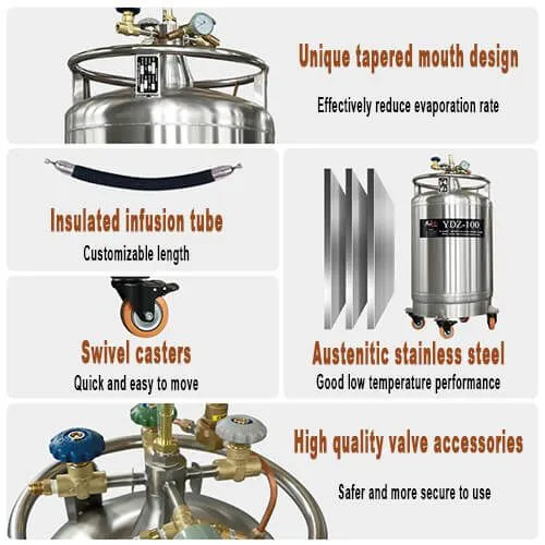 Colombia Pressurized Liquid Nitrogen Dewar KGSQ Liquid Nitrogen Storage Container photo-4