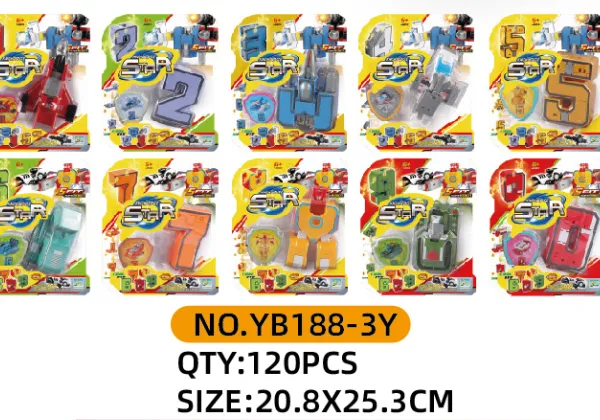 DIY Assemble Deformation bigest number Deformation Robot Toys