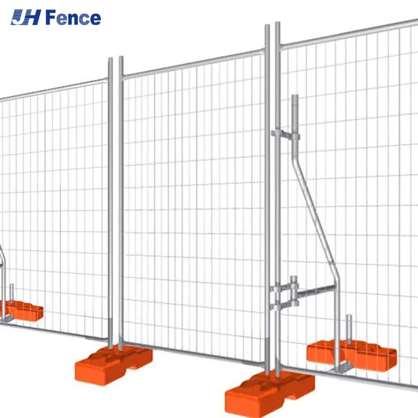 Portable Galvanized Welded Metal Temporary Fence for Construction and Events photo-5