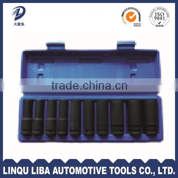 10 pc 3/4'' Dr . Standard Short Impact Socket Set photo-3