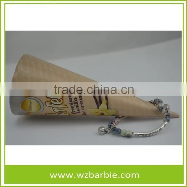 Food Grade Aluminum Foil Paper Sleeve For Ice Cream Cone photo-4