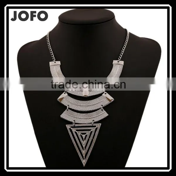 2016 Hot Vintage Geometric Triangle Jewelry Making Supplies Necklace