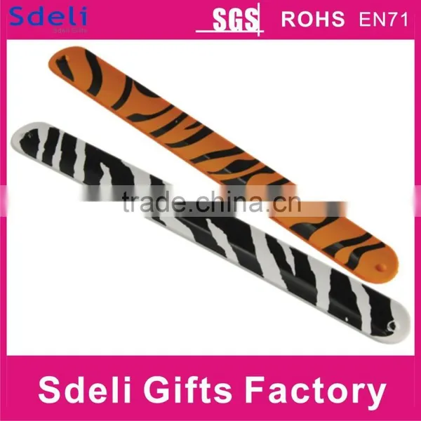 Cheap Custom Print Silicone Slap Wide Slap Bracelet photo-4