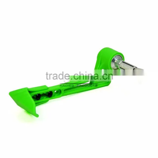 BJ-LG-004 Custom Motorcycle Parts Green Bent Style Adjustable Plastic Lever Guard photo-2