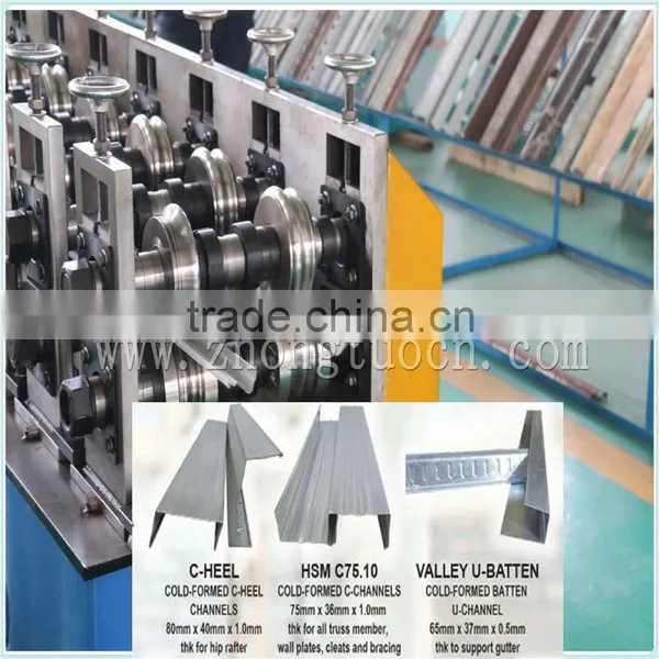 C Purlin Forming Machine,C Channel Truss Roll Forming Machine,C Channel Tile Making Machine photo-2