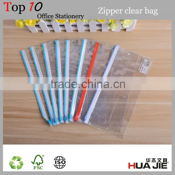 Office Supply Custom Size Transparent Colored Zip Lock Plastic Bags With Zipper photo-2