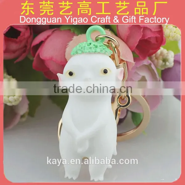 Soft PVC Flat Rubber Keyring / 2d Flat Pvc Keyring photo-6