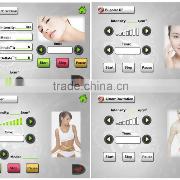 Ultrasonic Fat Cavitation Machine Home Use Lipo Laser+vacuum+cavitation+rf Slimming Machine 2mhz photo-5