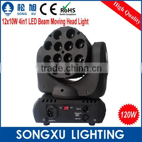 Color Changeable 12x10w Dmx Led Moving Head Beam Light Show Party Effect Lighting Quality Choice photo-3