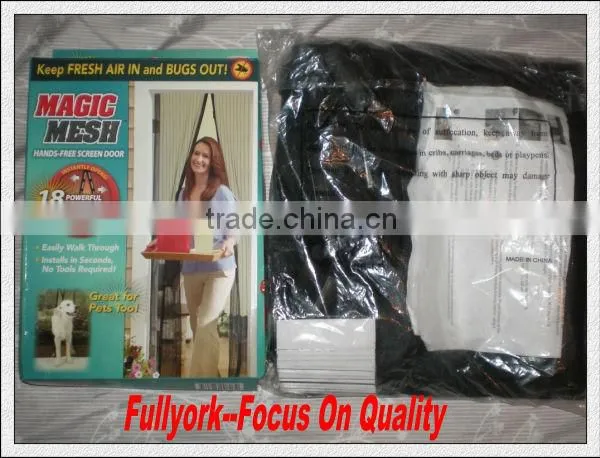 Magic Mesh Hands-Free Screen Door As Seen On TV Magnetic Screen Door Cover