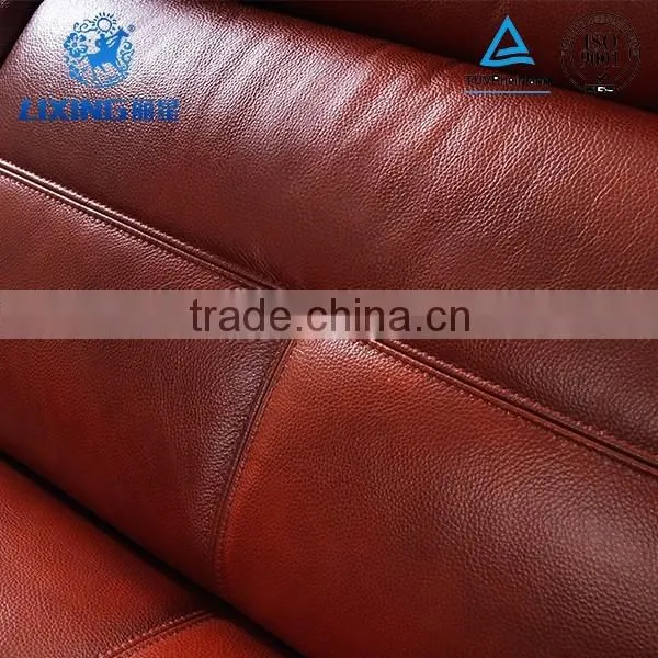 Living Room Corner Luxury European Style Leather Sofa Set photo-5