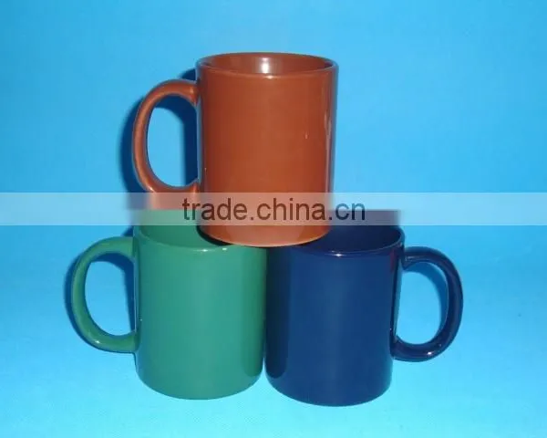 11oz Colored Glazed Ceramic Mug photo-3