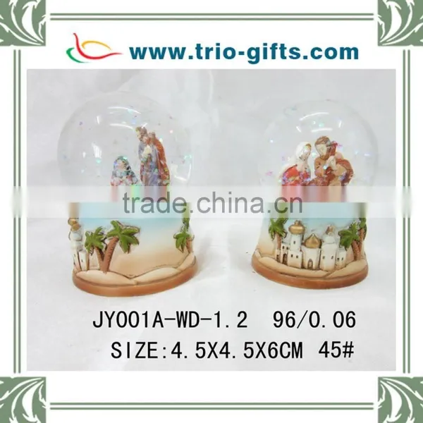 Polyresin Religious Glass Water Ball for Sale
