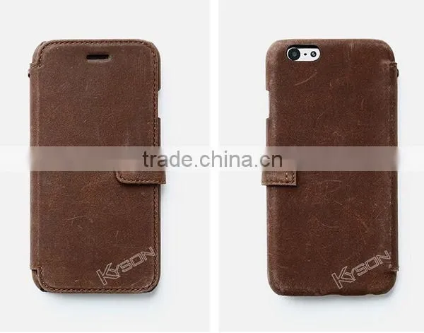 New Arrival Genuine Leather Phone Case for Iphone 6 and Samsung Note 4 photo-5