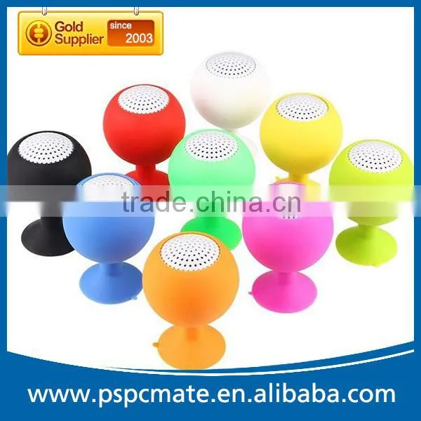 Red Wine Glass Shaped Mini Wired Silicon Speaker With Suction Cup photo-2