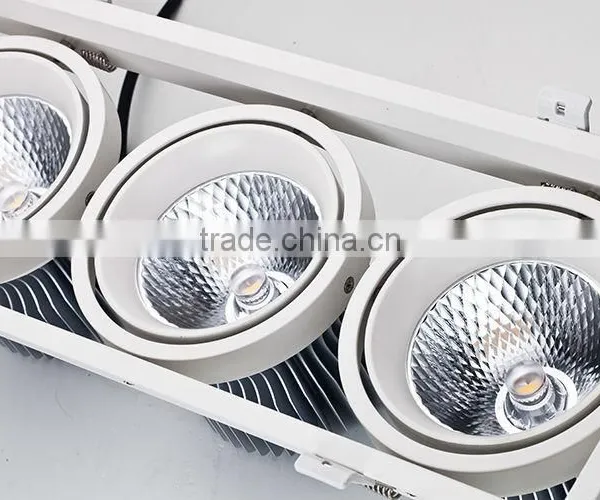 Top Grade COB LED Chip With High Luminums Efficiency and High CRI 3x45w Square Led Grille Light photo-6