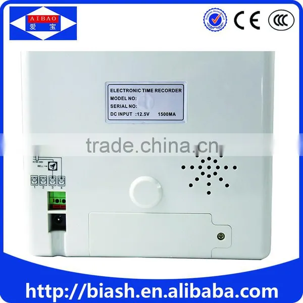 Electronic Punch Card Time Clock Attendance Machine photo-3