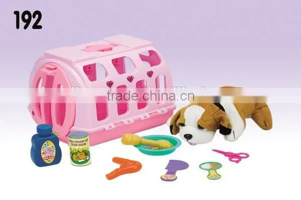 Vet Animal Cage With Dog and Care Set
