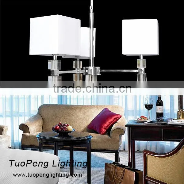 Crystal and Meatl Pendent Lamp