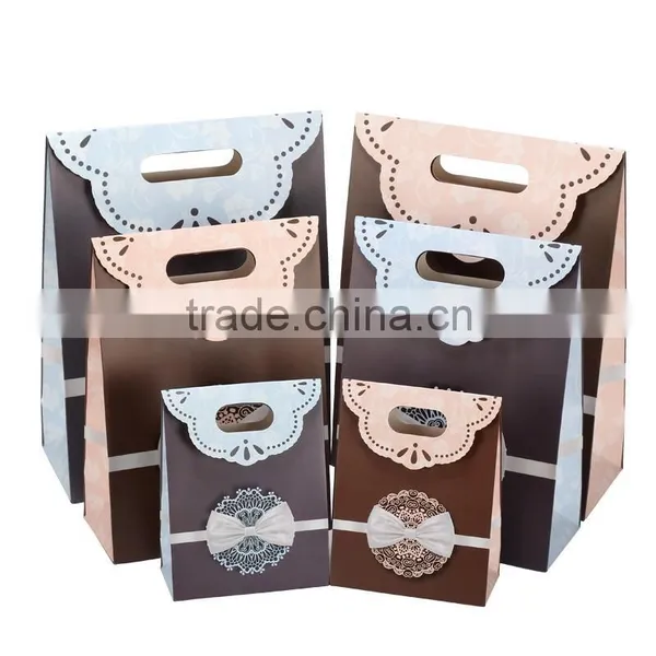 Paleviolet Darkolivegreen Bag Paper Bag Gift Bag Shopping Paper Bag High Quality Customized Print Your Logo photo-3