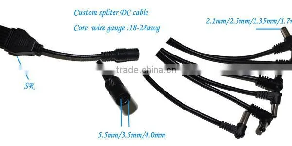 High Quality Low Voltage dc 1 to 6 Power Splitter Cable photo-2