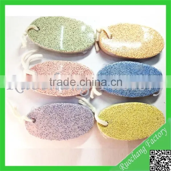 Cheap and High Quality Yellow Pumice Stone Foot Care Scruber Dead Hard Skin Callus Remover Pedicure Tool photo-3