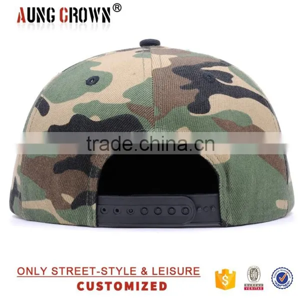 Camo Embroidery Snapback Cap photo-5