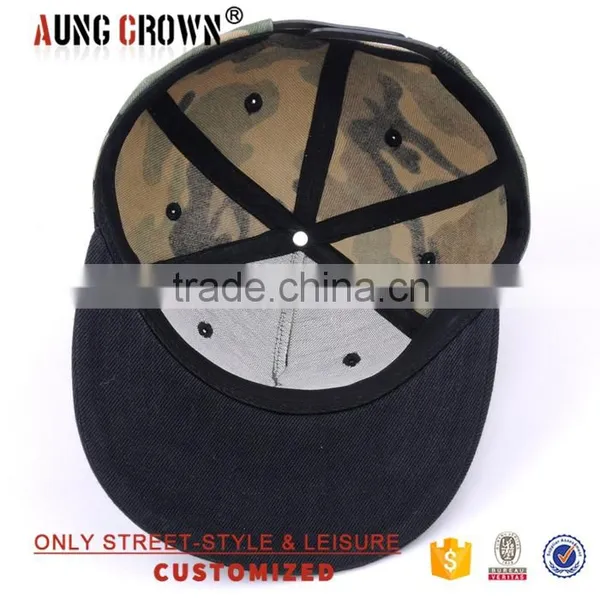 Camo Embroidery Snapback Cap photo-6