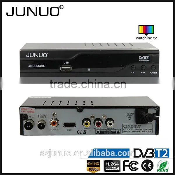 JUNUO Shenzhen Manufacture Best Quality Low Price 1080p HD Mstar 7t01 Dvb-t2 tv Decoder Set Top Box Georgia photo-2