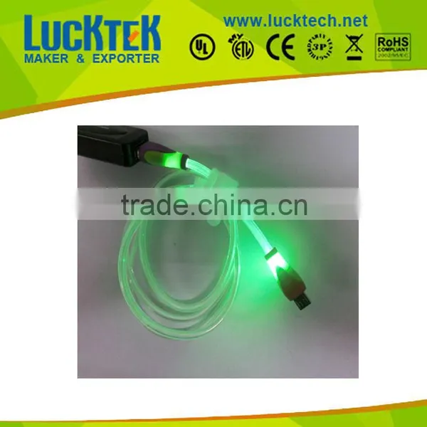 micro usb cable with light