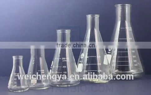 Conical Flask Wide Mouth and Narrow Mouth for Lab Equipment