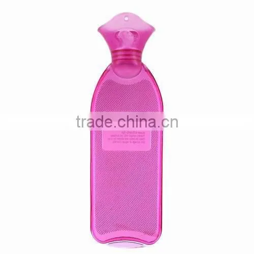Hot BS Standard PVC Hot Water Bottle With Orange Fleece Cover photo-3