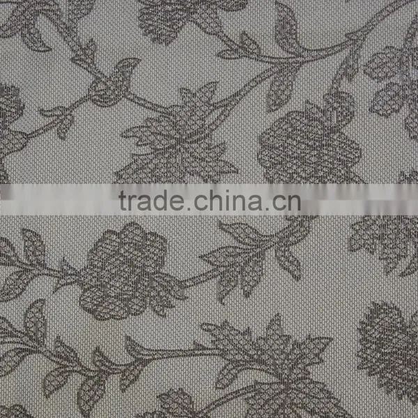 New Arrival 100% Polyester Flower Design Embroidery Window Curtain Fabric photo-3