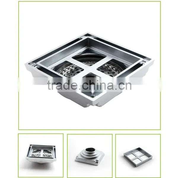 Chrome Shower Drain Covers Strainer Grates photo-2